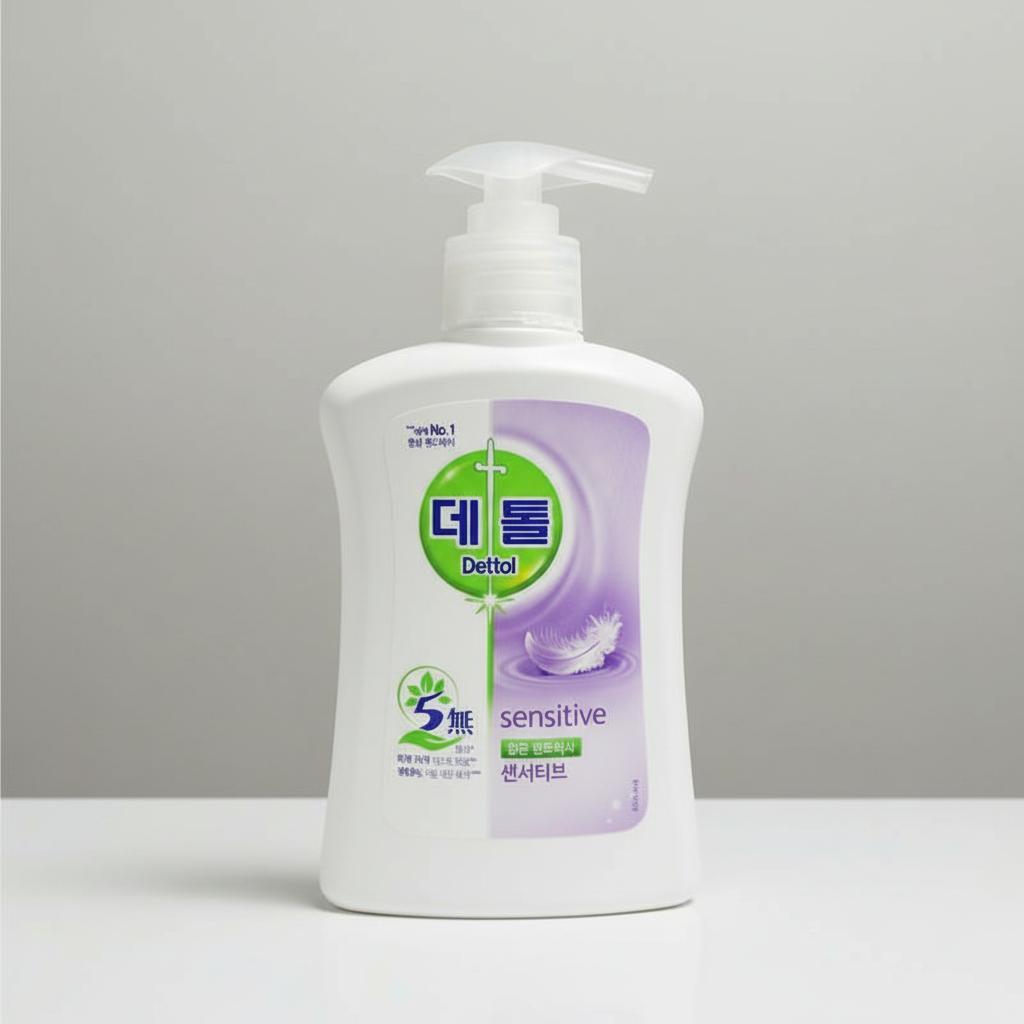 데톨 항균 세정 비누 핸드워시 센서티브 손세정 250ml 용기 - 상품 이미지