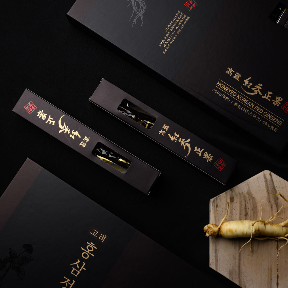 홍삼정과 8뿌리 4년근 이상 부모님 명절 선물세트(보자기포장+쇼핑백증정) 300g, 1개 - 상세 이미지 4