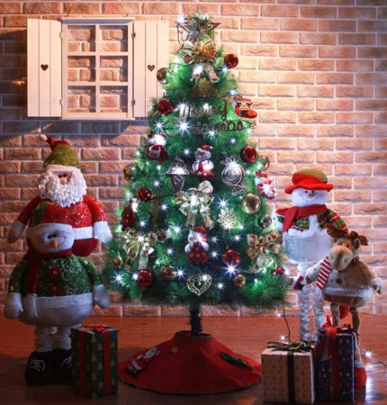 [트렌디프레소 협력사]데이슬롯 산타선물 트리 세트 150cm 크리스마스장식품 크리스마스소품 야외트리