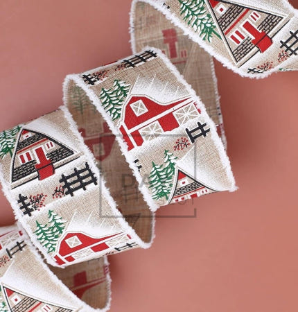 [트렌디프레소 협력사]데이슬롯 눈오는마을 리본 3m 크리스마스리본 크리스마스장식