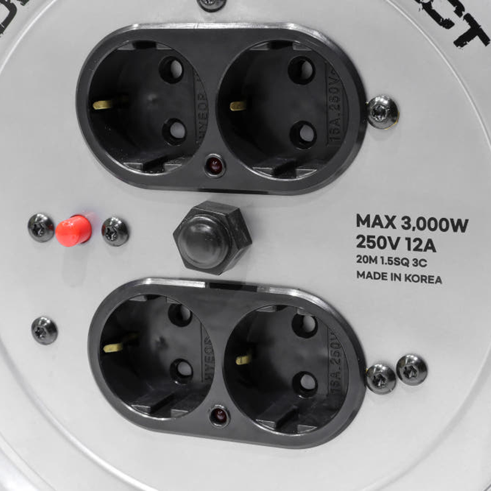 N.I.P 캠핑릴선 20M 4구 파워릴 컴팩트 캠핑용