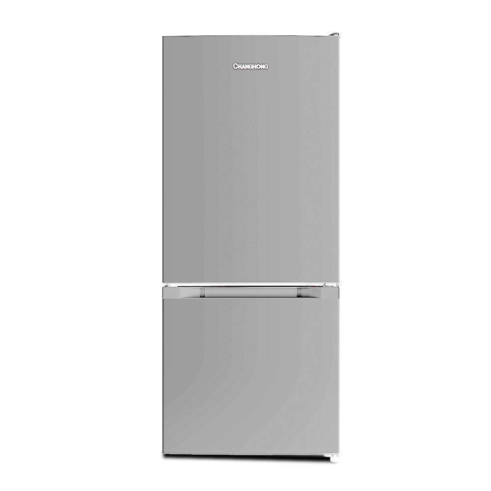 창홍 소형 미니 냉장고 2도어 원룸 가정용 실버 117L