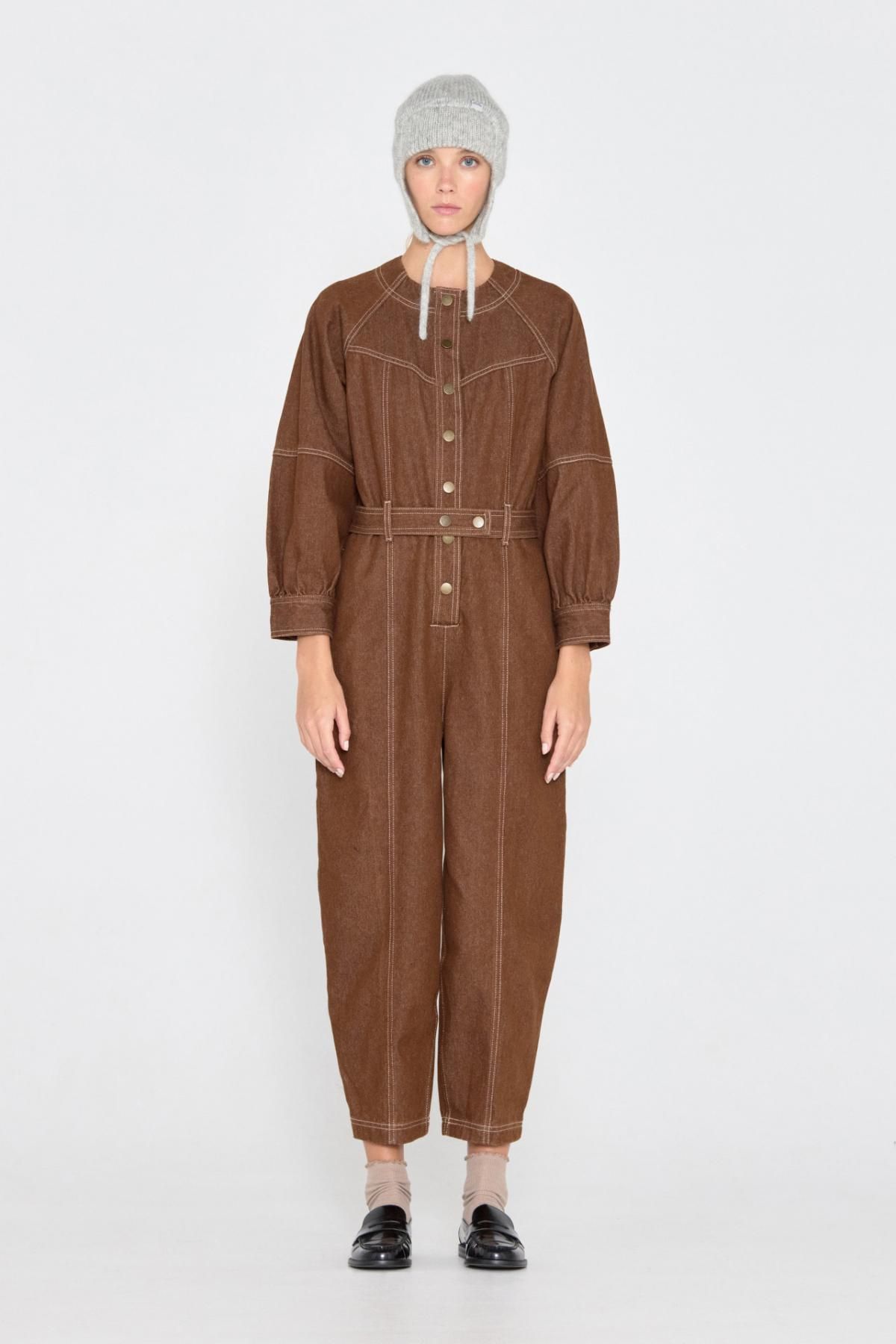 타이니코튼 유틸리티 브라운 점프수트 AW24-649M06 ONE COLOR - 상세 이미지 3
