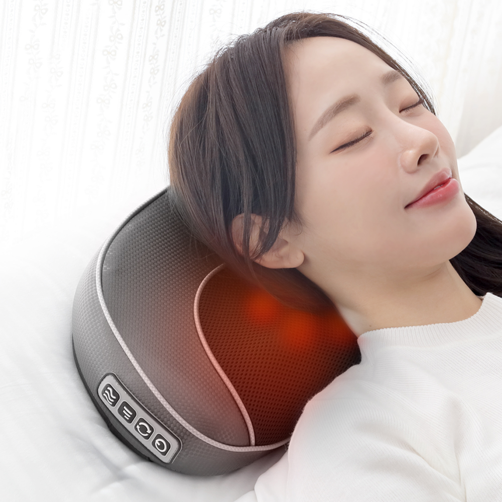 16구 온열 후레쉬 기절 안마 베개 롤링 목어깨 마사지기 쿠션 안마기 MVP-7660 - 상품 이미지