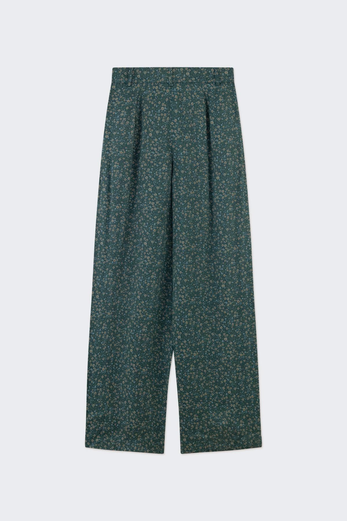 타이니코튼 플라워패턴 와이드 팬츠 AW24-614M22 ONE COLOR - 상세 이미지 3