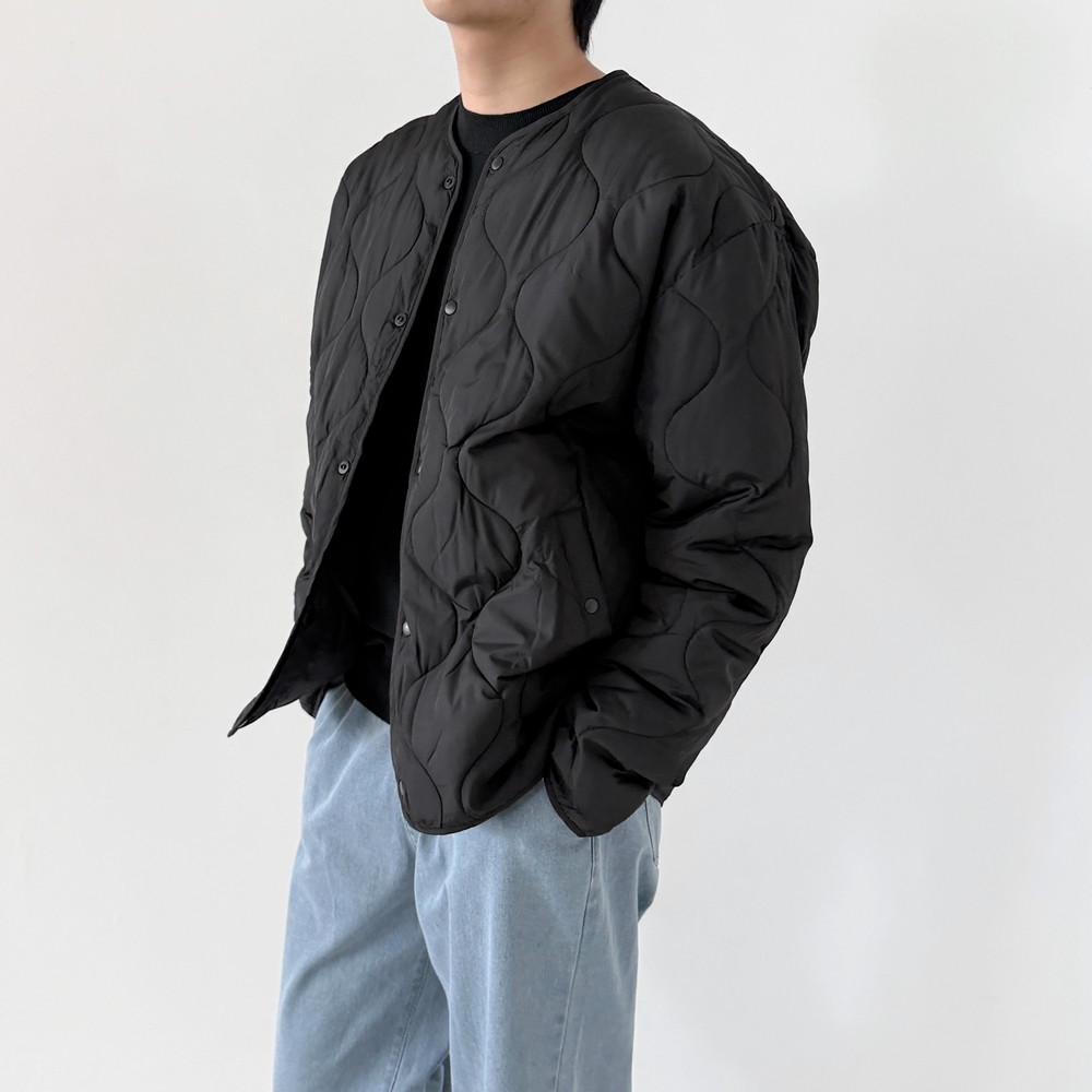 1+1 깔깔이 남자퀼팅패딩 남자누빔점퍼 웰론패딩 이미지 6