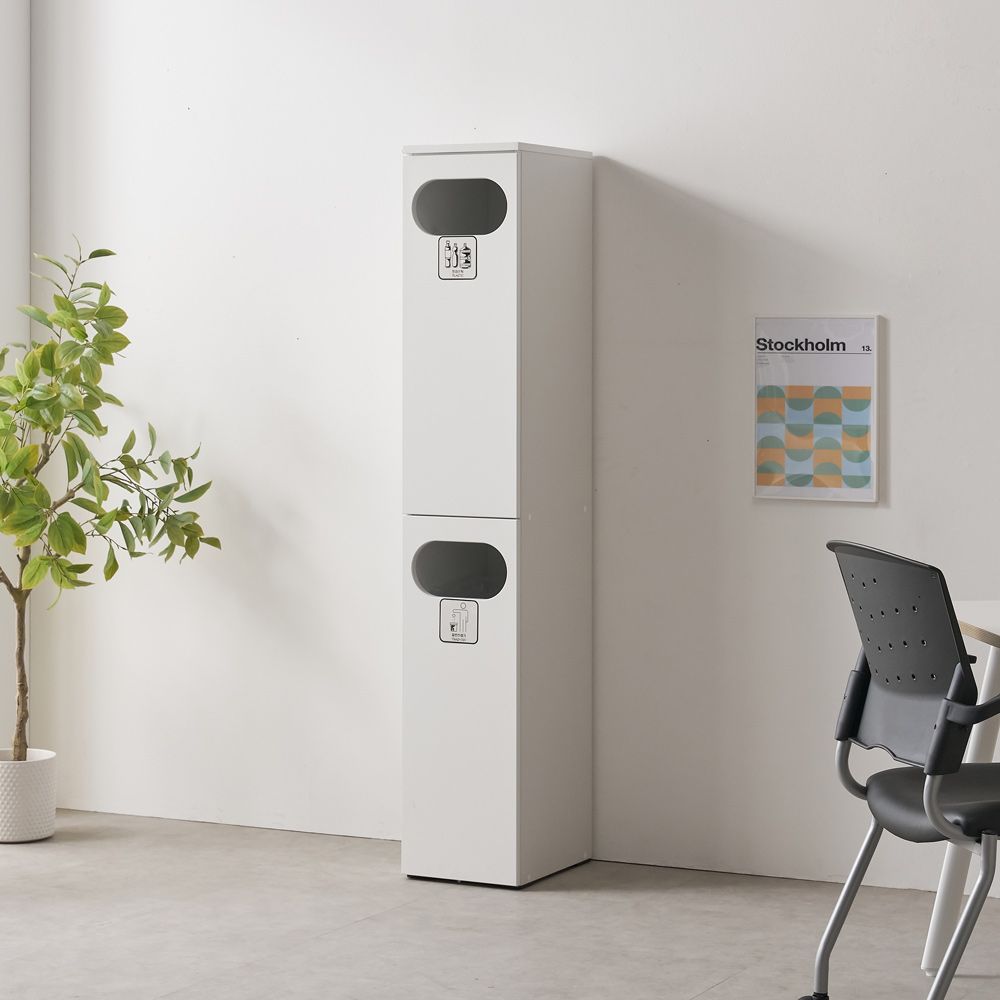 가구의서 재활용 분리수거함 휴지통 2단 2칸 300x405x1688mm