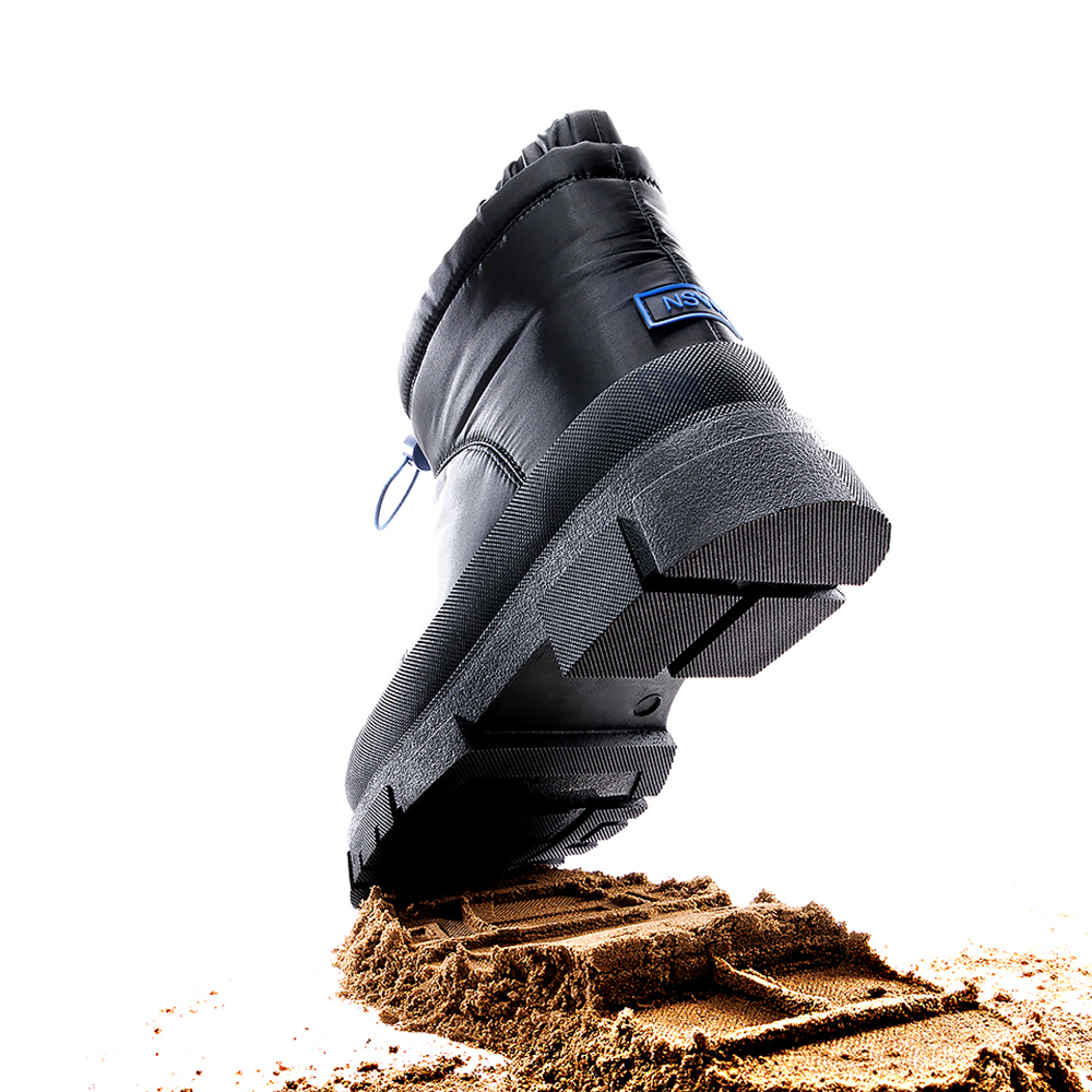 느쉐 무두스 방한화 양털 패딩 숏 부츠 5.5cm-NSW602GK