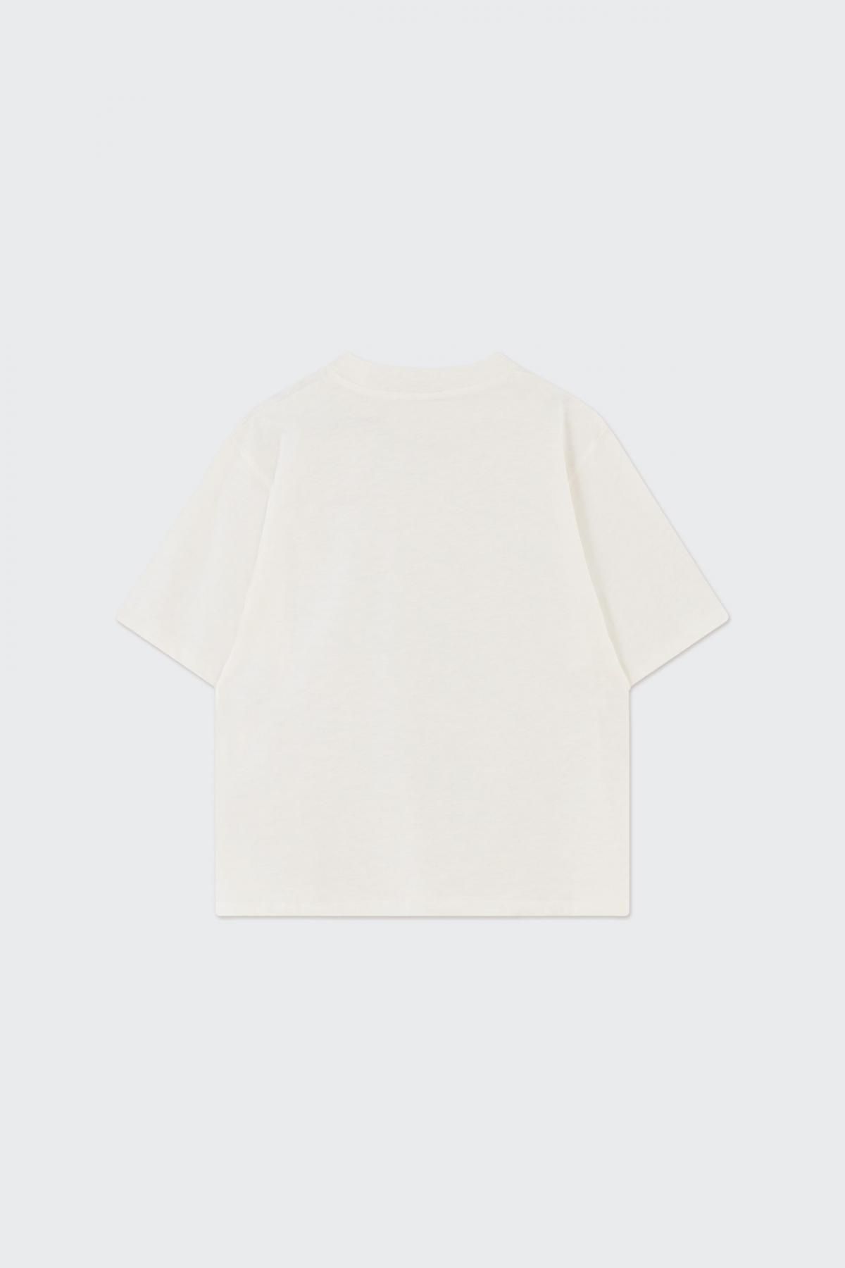 타이니코튼 미니멀 베이직 반팔 티셔츠 AW24-730104 BLANCO - 상세 이미지 2
