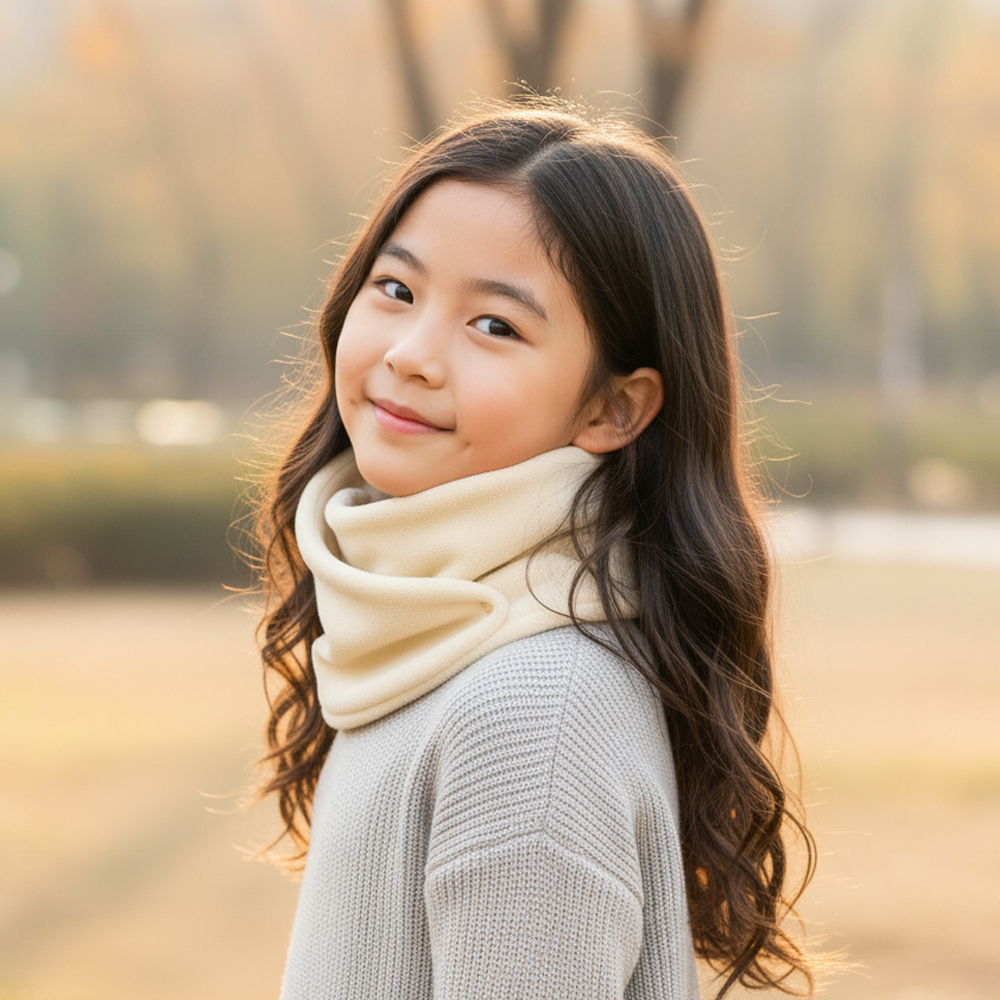 유아 아동 키즈 여아 남아 초등 어린이 학생 아이 겨울 넥 워머 방한 머플러 목도리 - 상세 이미지 4