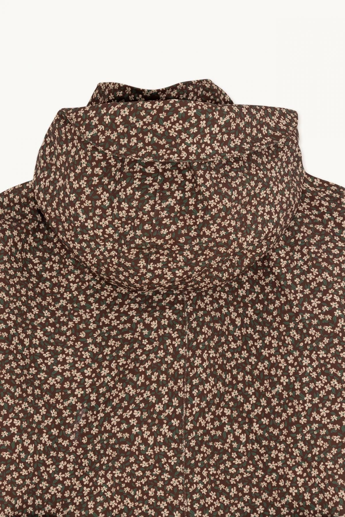 타이니코튼 방수 플라워 패턴 후드 롱 트렌치코트 AW22-726K22 ONE COLOR - 상세 이미지 5
