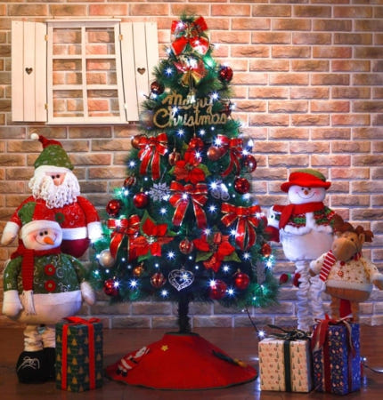 [트렌디프레소 협력사]데이슬롯 솔잎 트리풀세트 150cm 크리스마스장식품 솔잎트리