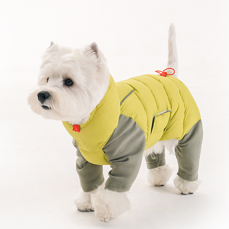 바잇미 LATTA 올인원 강아지패딩 강아지겨울옷 애견 라임