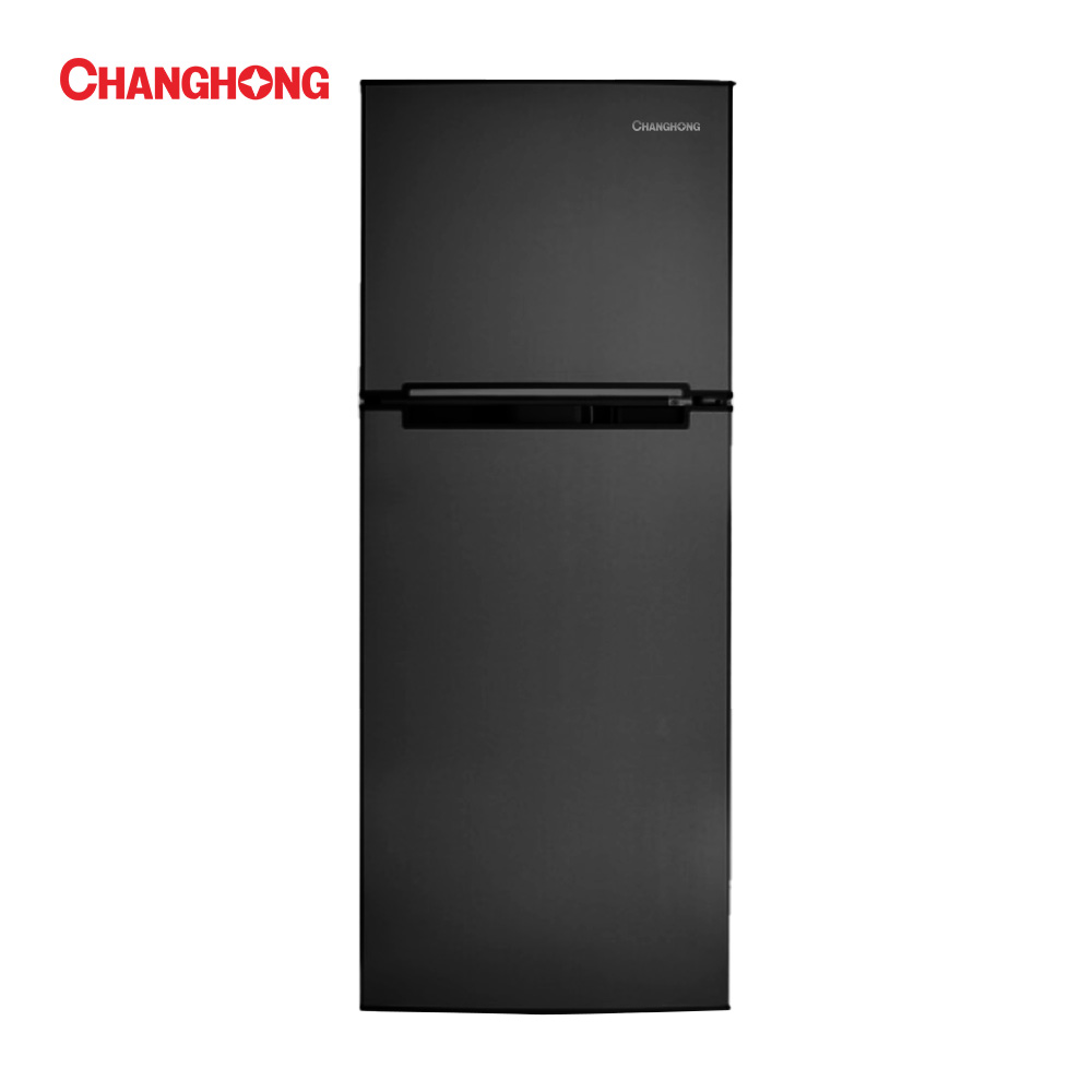 창홍 소형 미니 냉장고 2도어 원룸 가정용 블랙 138L