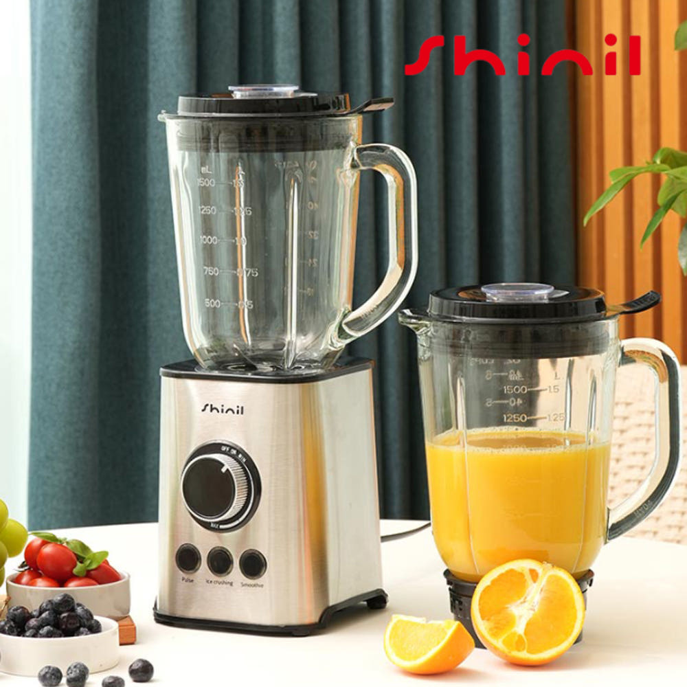 신일믹서기 1.5L 가정용블랙더 초강력 김장 얼음 유리믹서기 : 신일N위시웨이