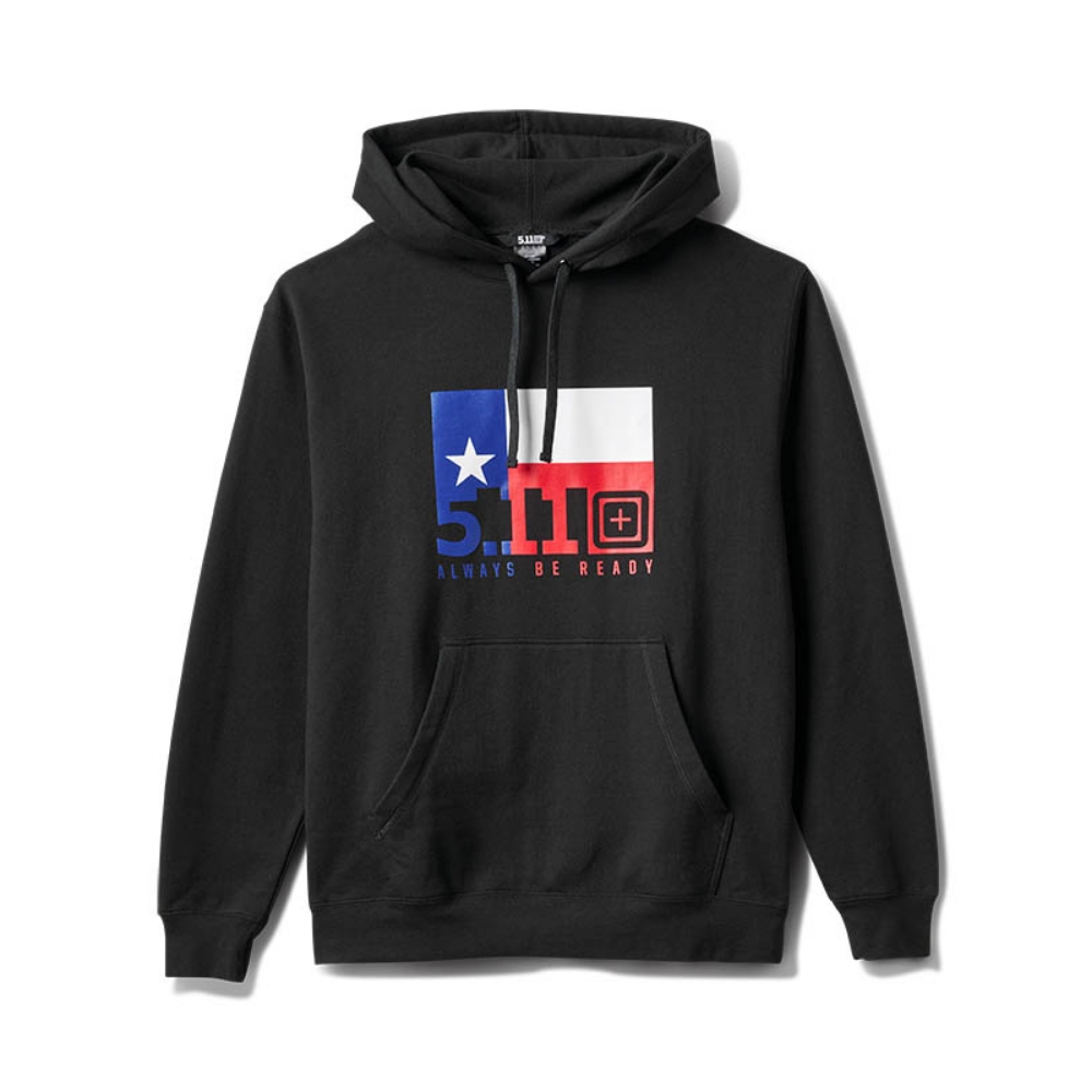 5.11 택티컬 텍사스 플래그 넉아웃 후드(블랙) - Texas Flag Knock Out Hoodie(Black) - 상품 이미지
