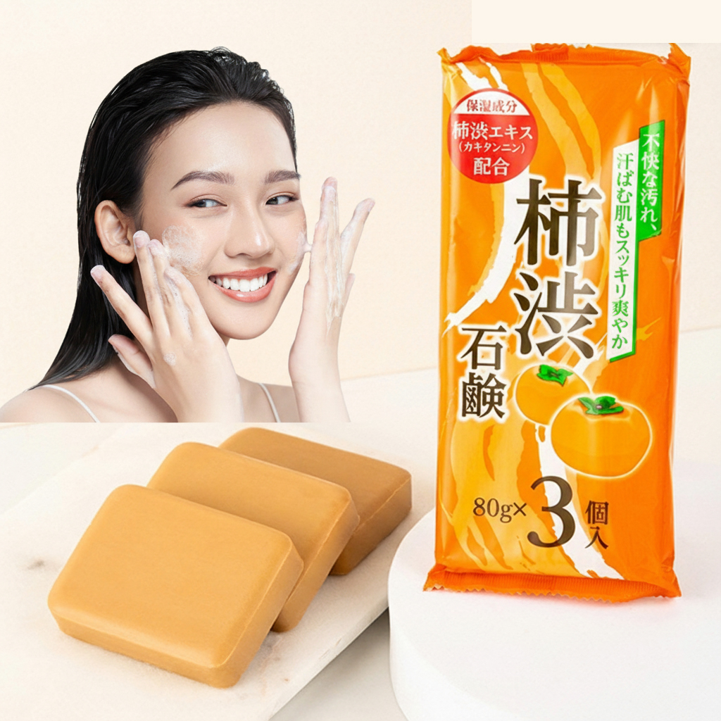 감비누 노네랄 노인냄새제거 탄닌 단감비누 닭살피부 각질 올인원 천연 일본 약알칼리성 녹차 제품 이미지