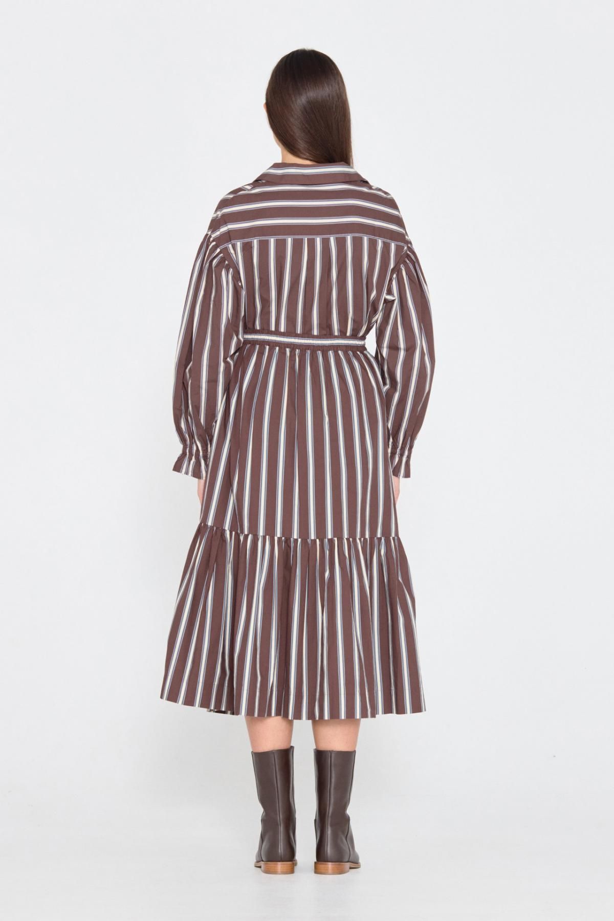 타이니코튼 스트라이프 클래식 루즈핏 긴팔 셔츠 AW24-630K22 ONE COLOR - 상세 이미지 5