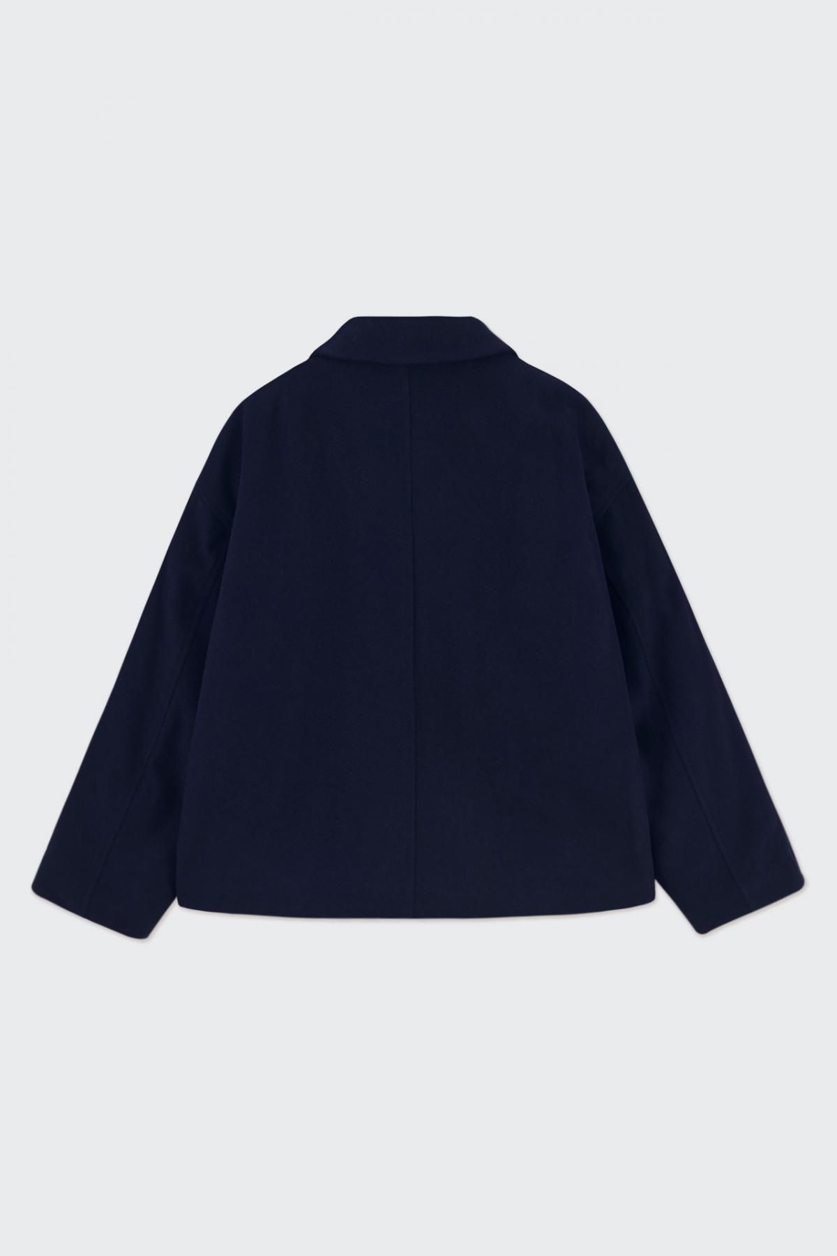 타이니코튼 미니멀 더블버튼 숏 코트 AW24-666107 ONE COLOR - 상세 이미지 2