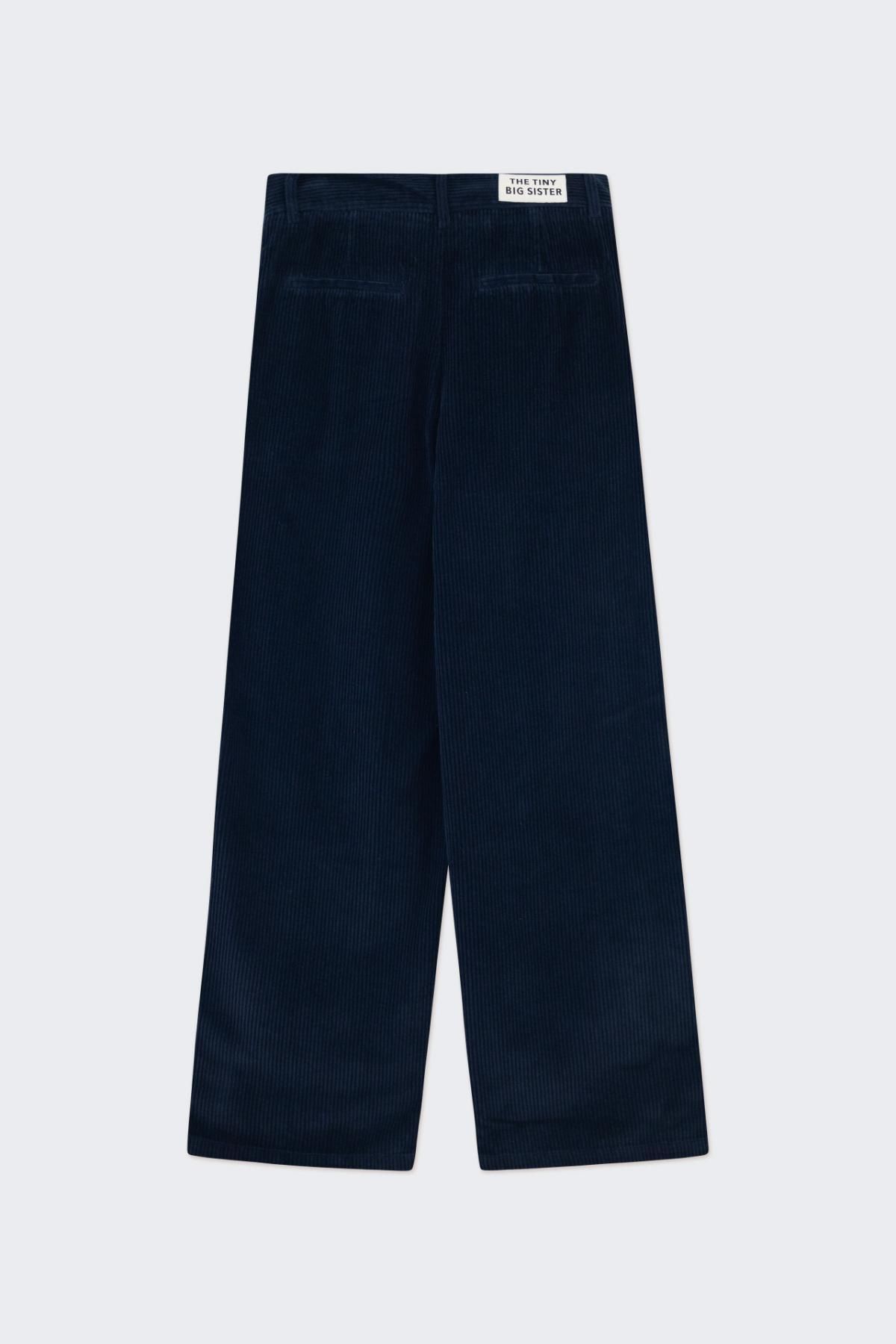 타이니코튼 코듀로이 와이드 팬츠 AW24-634107 NAVY - 상세 이미지 3