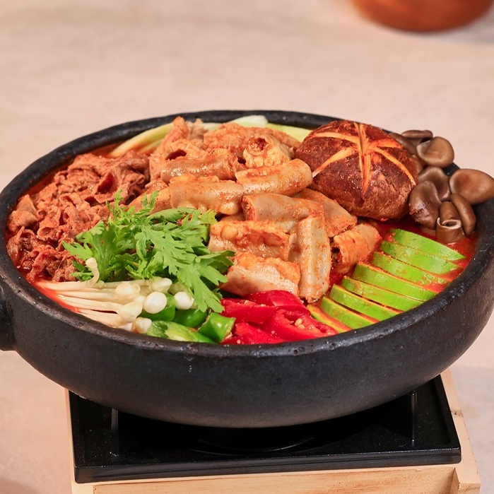 얼큰 푸짐 한우곱창전골 1000g 캠핑 안주 찌개 - 메인 이미지