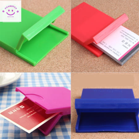 픽미픽마켓 명함 카드 케이스 행사용명찰 pvc투명명찰케이스 행사이름표