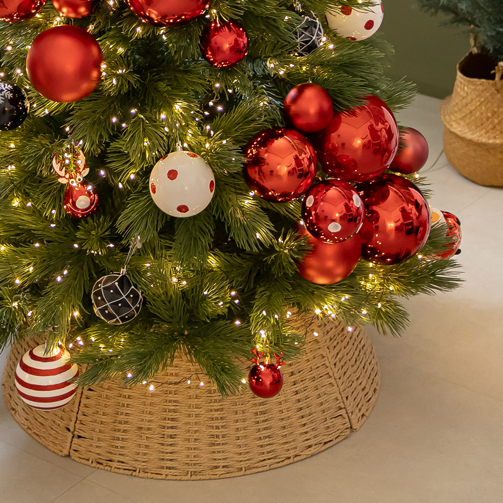 크리스마스 트리 나무 장식 풀세트 레드빅볼큰솔 150cm (양면) 성탄절 PE PVC 대형 소품 용품 데코 꾸미기 - 상세 이미지 5