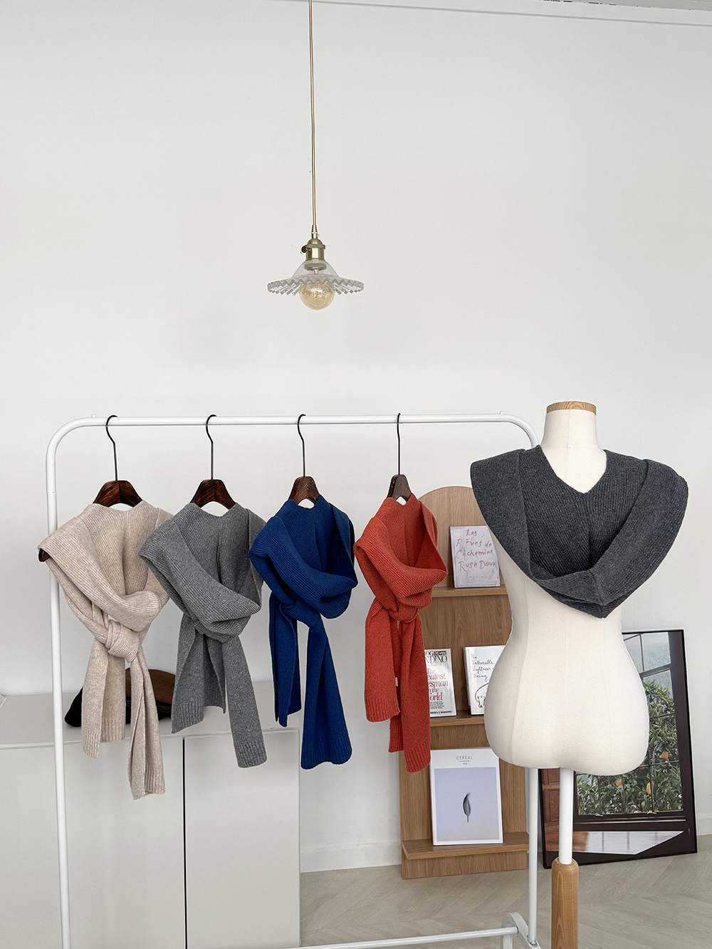 울100머플러 후드머플러 어부바 니트머플러 모자목도리 바라클라바목도리 후드숄