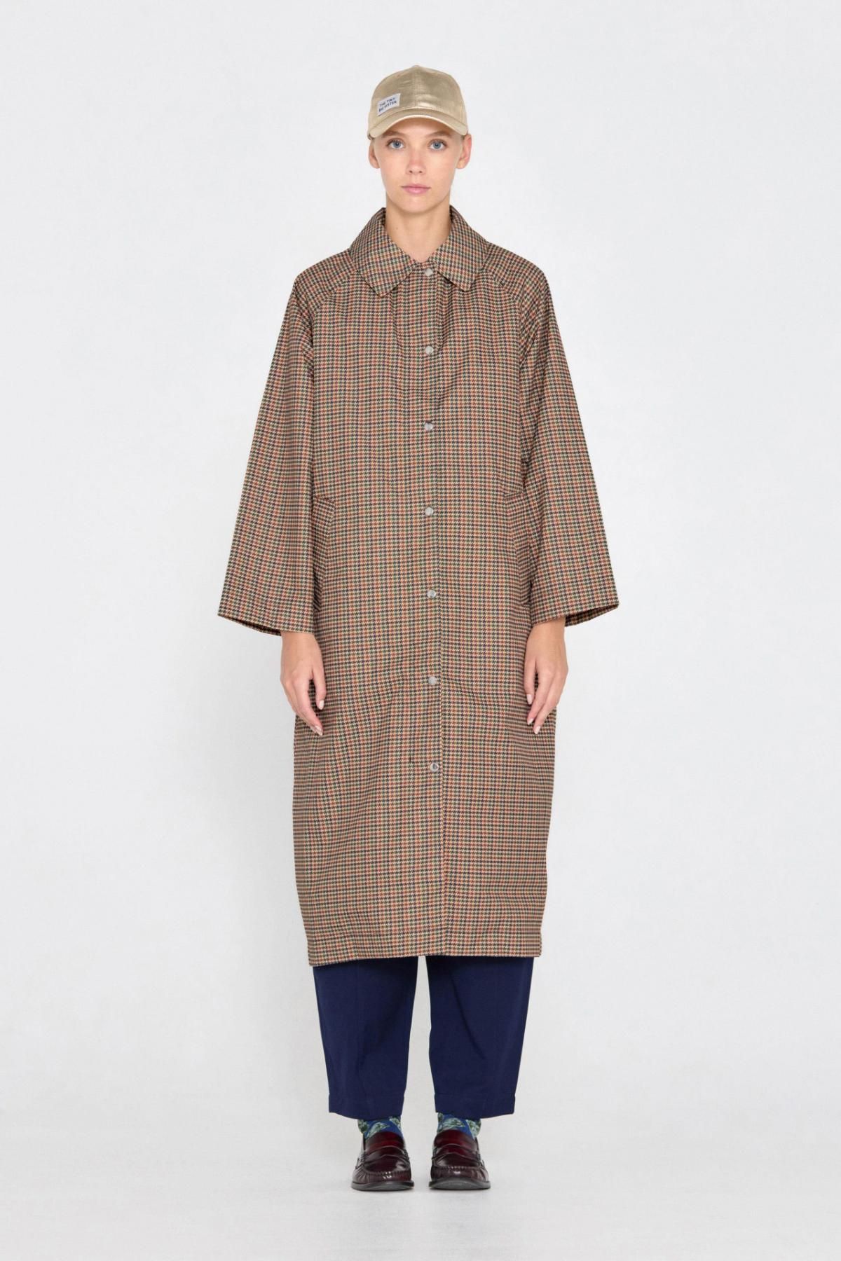 타이니코튼 클래식 체크패턴 롱 트렌치코트 AW24-683108 ONE COLOR - 상세 이미지 3