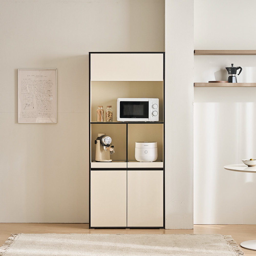 바스포르 뮤트 키큰 주방 수납장 냉장고장 800 렌지대형