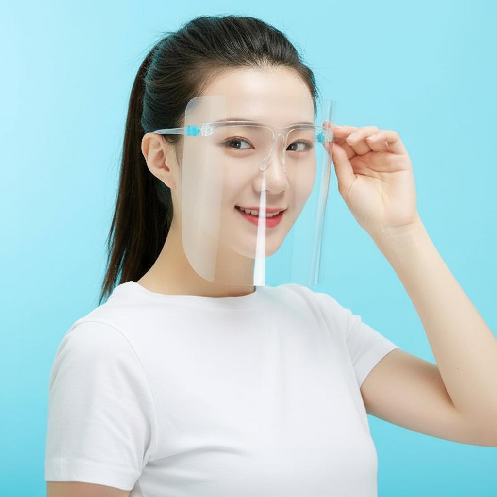 비말차단 안면보호 투명마스크안경 페이스쉴드 10개 - 상품 이미지