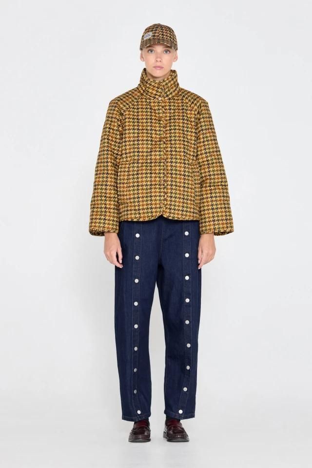타이니코튼 클래식 체크 패딩 하이넥 숏패딩 AW24-677108 ONE COLOR - 상세 이미지 4
