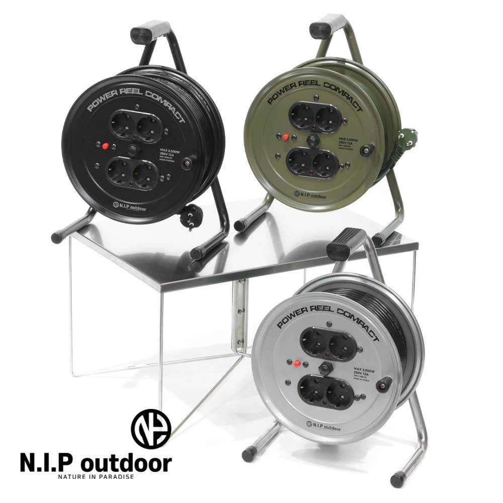 N.I.P 캠핑릴선 20M 4구 파워릴 컴팩트 캠핑용