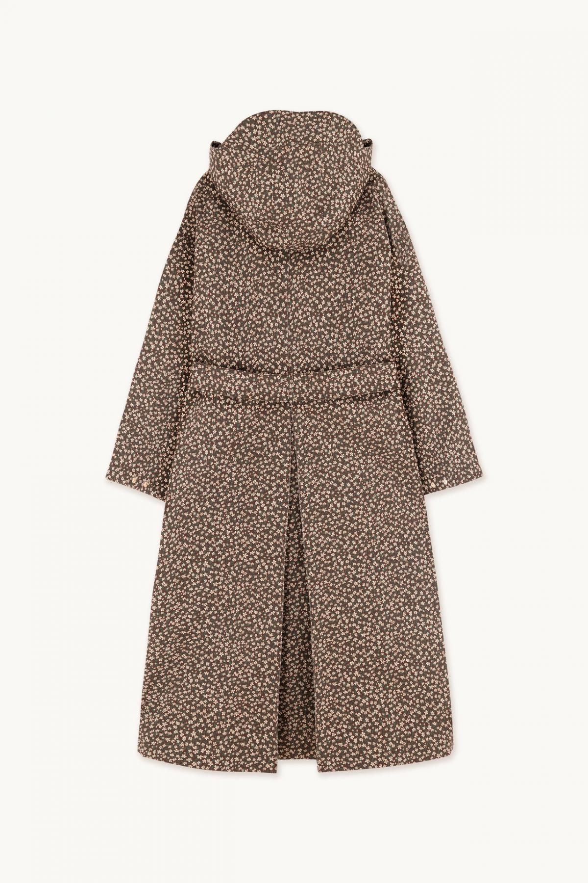 타이니코튼 방수 플라워 패턴 후드 롱 트렌치코트 AW22-726K22 ONE COLOR - 상세 이미지 4