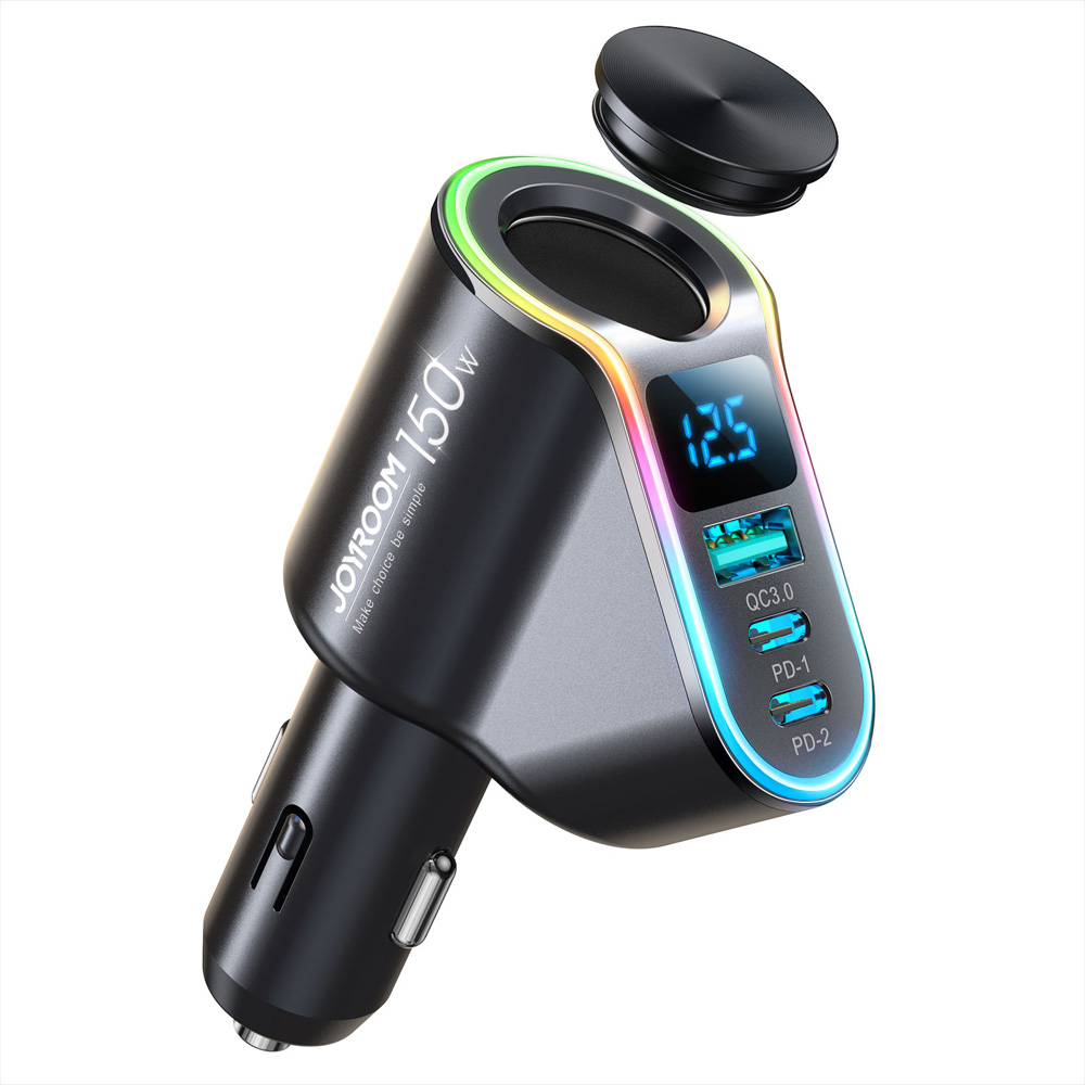 에어그립 조이룸 멀티 포트 150W 배터리 체크 차량용 충전기 PD 초고속 시거잭 - 상세 이미지 2
