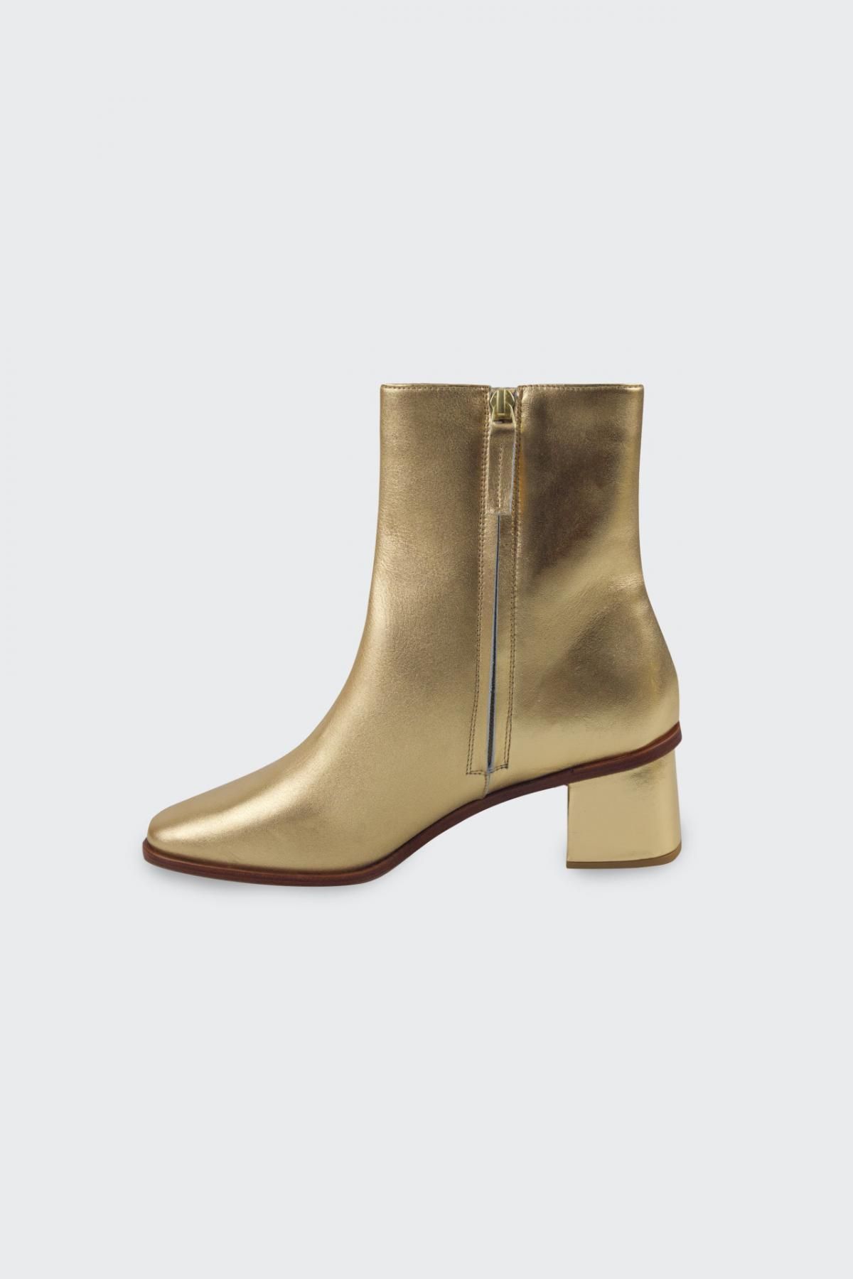 타이니코튼 메탈릭 골드 레더 앵클부츠 AW24-762P66 DORADO - 상세 이미지 2