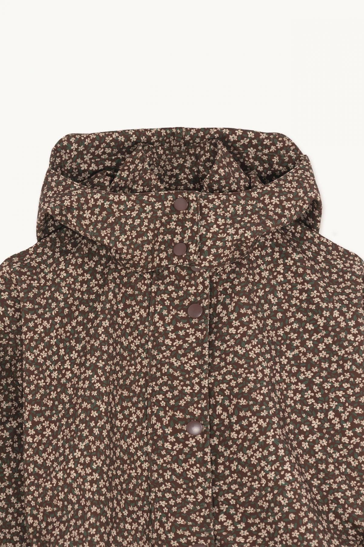 타이니코튼 방수 플라워 패턴 후드 롱 트렌치코트 AW22-726K22 ONE COLOR - 상세 이미지 2