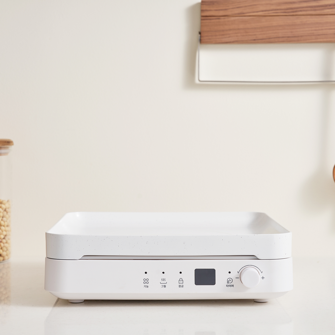 풀무원 트리플 인덕션 쿠커 1구인덕션 그릴플레이트 + 편백찜기 구성 RD1DWW1