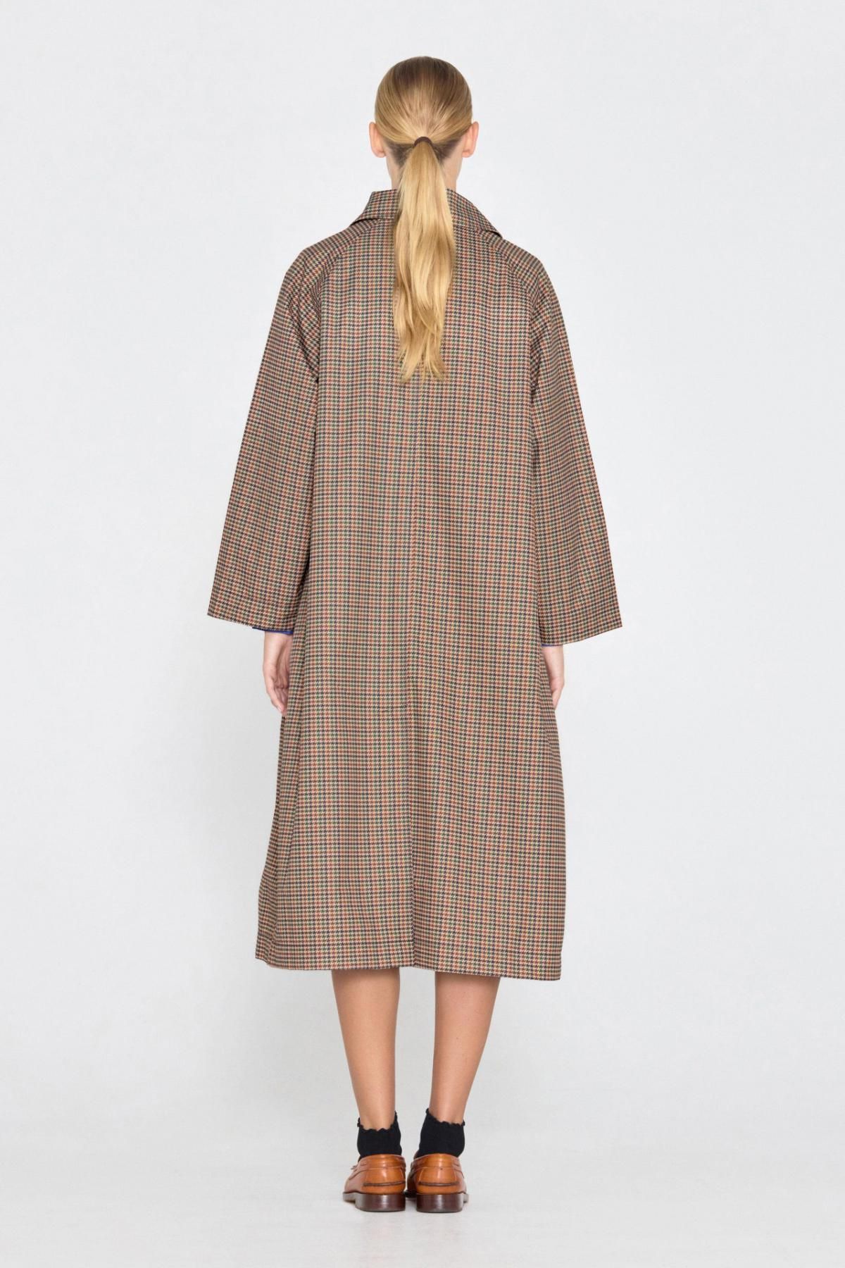 타이니코튼 클래식 체크패턴 롱 트렌치코트 AW24-683108 ONE COLOR - 상세 이미지 4