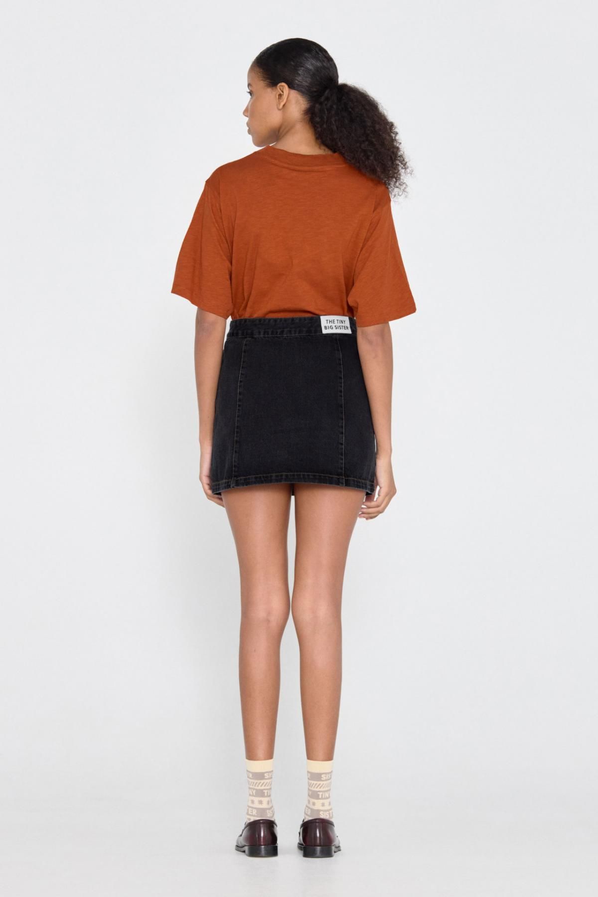 타이니코튼 미니멀 베이직 반팔 티셔츠 AW24-730M06 MARRON - 상세 이미지 5