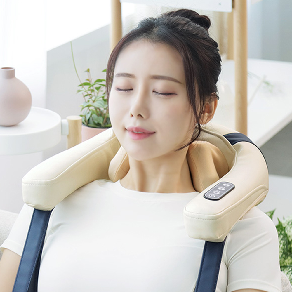 포유넥 무선 온열 목 어깨 승모근 마사지기 MVP-705 - 상품 이미지