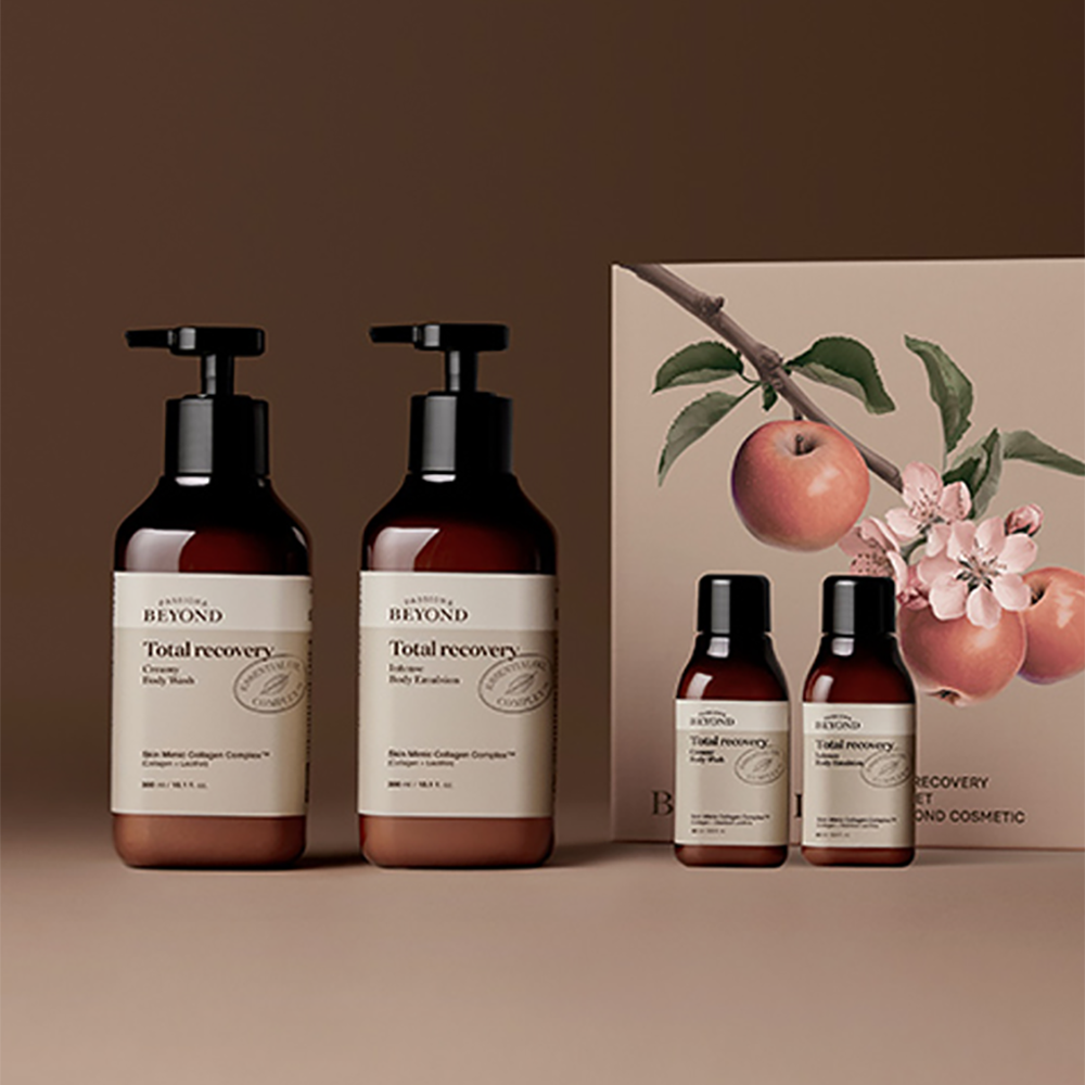비욘드 보습 탄력 안티에이징 토탈리커버리 바디 2종 세트(워시 300mL+로션 300mL) - 상품 이미지