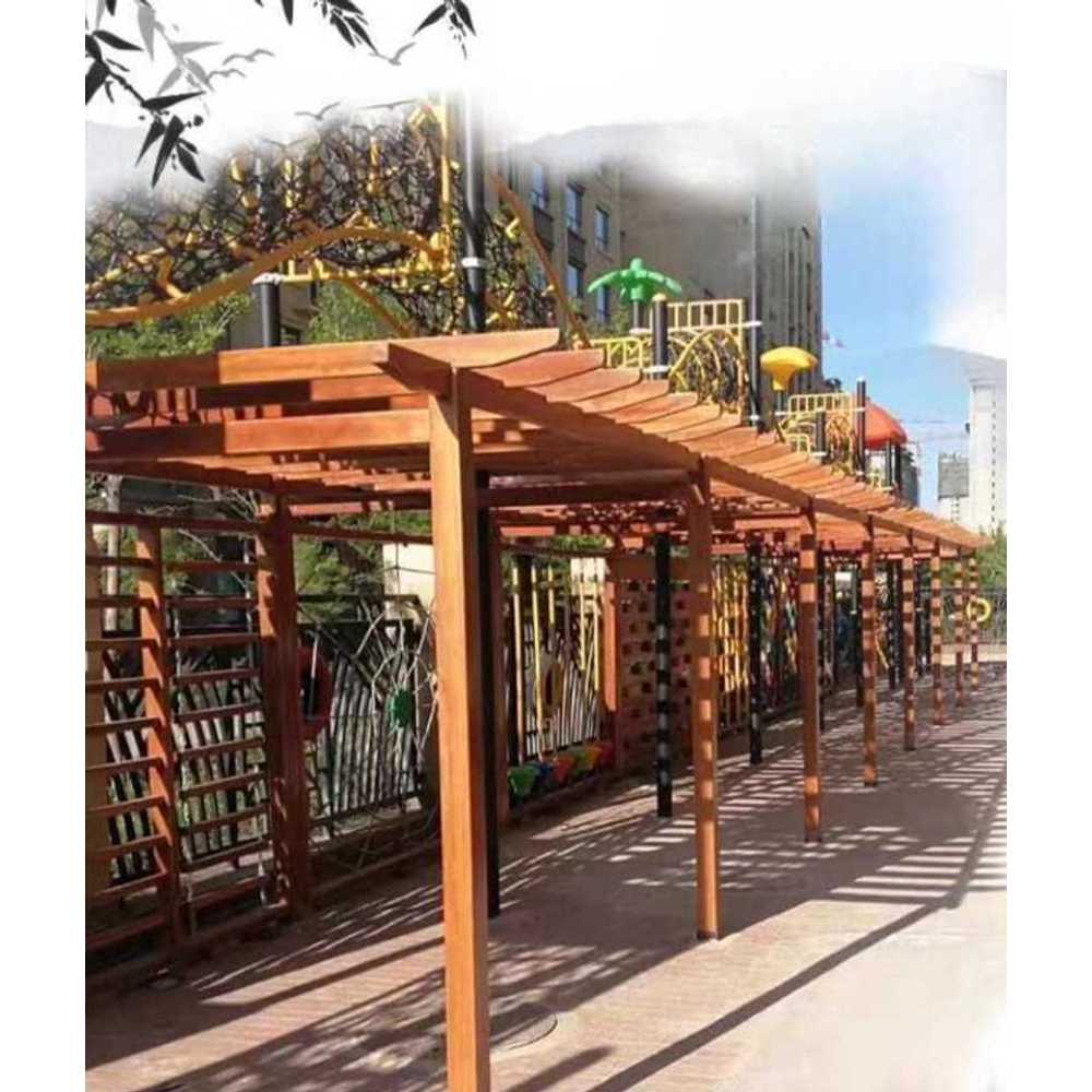 바베큐장 파고라 펜션 야외 휴식용 원목 그늘 쉼터 3x2x2.6m - 상세 이미지 5