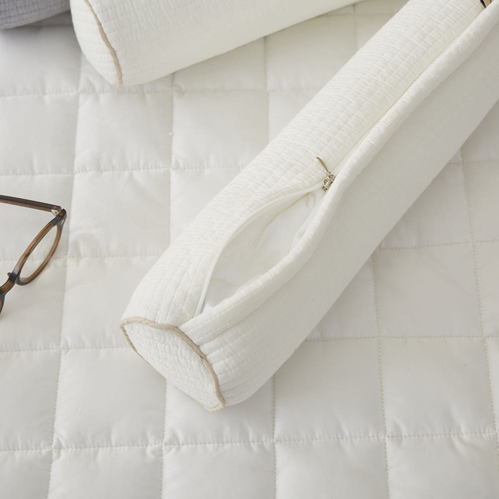 집앤콕 빨아쓰는 원형 경추베개 거북목 일자목 1+1