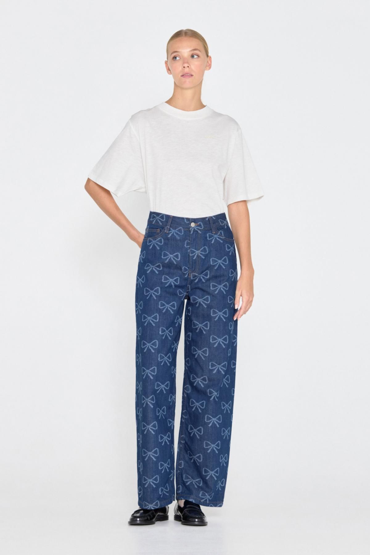 타이니코튼 미니멀 베이직 반팔 티셔츠 AW24-730104 BLANCO - 상세 이미지 4