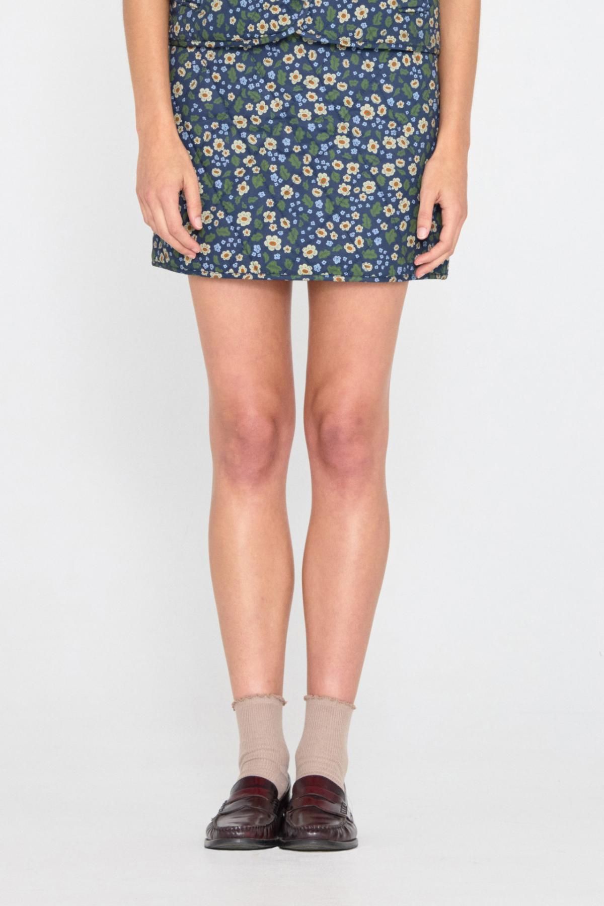 타이니코튼 플라워패턴 미니 스커트 Falda flowers AW24-675107 ONE COLOR - 상세 이미지 3