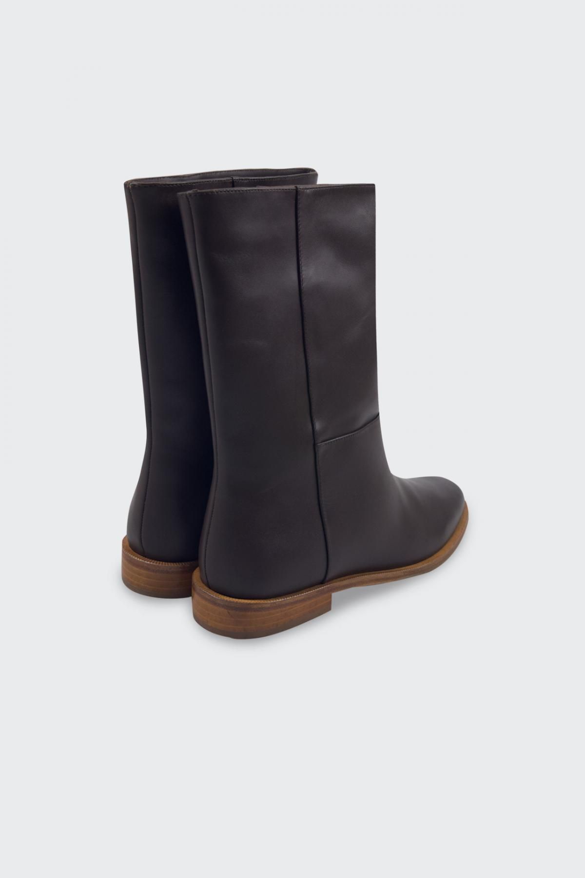 타이니코튼 클래식 레더 미들부츠 AW24-761P79 ONE COLOR - 상세 이미지 3