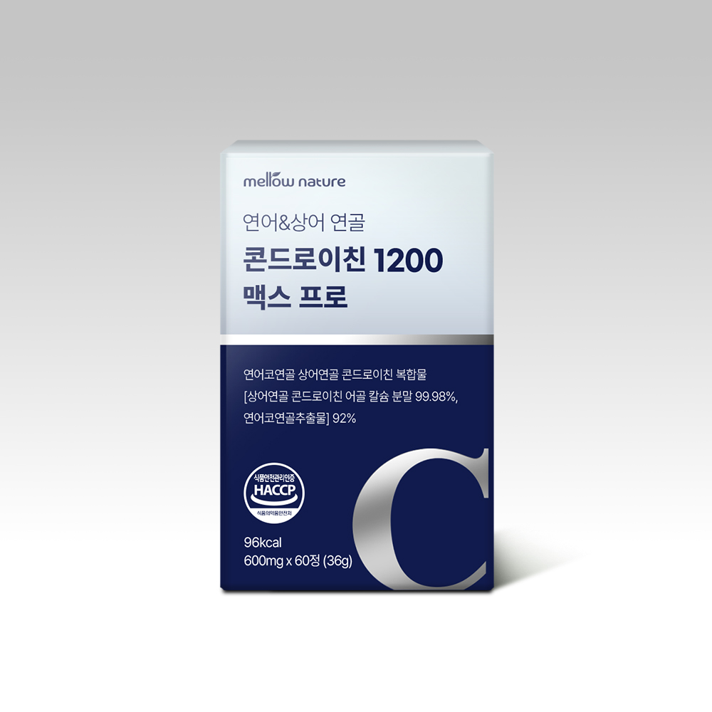 멜로우네이쳐 연어&상어 연골 콘드로이친 60정, 1개 - 상품 이미지