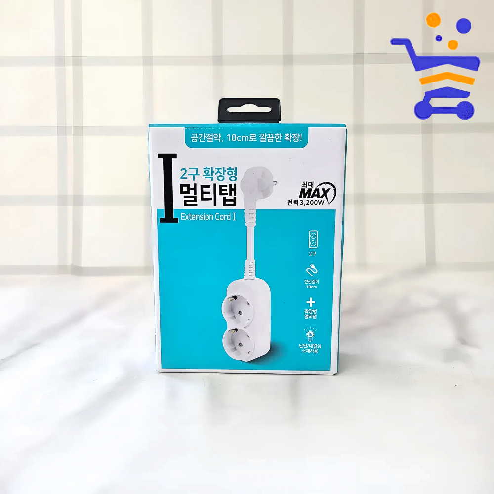 대성 I탭 확장형 멀티탭 2구 10cm (0242) - 상품 이미지