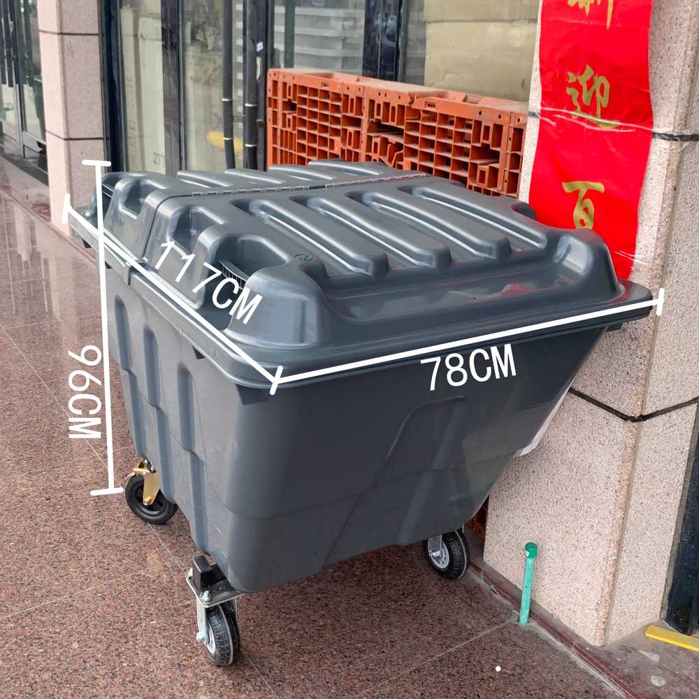대형 제설함 방재함 도로용 모래 염화칼슘 보관함 A형 그린 + 400L - 상세 이미지 4